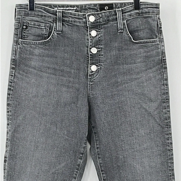 AG Adriano Goldschmied The Isabelle Button Up Jeans in Gray - NWOT - Size 32R - Picture 4 of 9